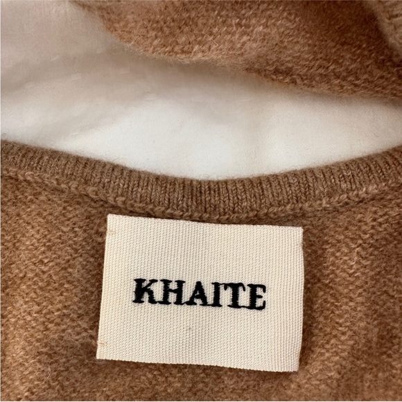NWT Khaite Eda Cashmere Bralette in Camel Tan Size XS - Picture 7 of 9